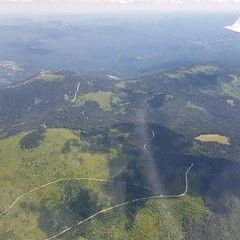 Flugwegposition um 11:06:13: Aufgenommen in der Nähe von Regen, Deutschland in 2222 Meter